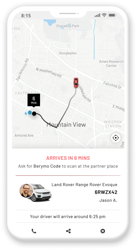 Berymo rideshare app